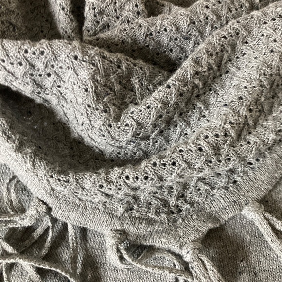 Style & Co Sweater with Fringed Scarf Neckline Size L - Picture 7 of 7